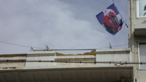 De "besmeurde" vlag van Dimitris Kollatos