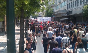 Solidariteitsoptocht voor Kostas Sakkas