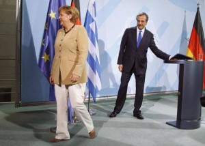 De bewonderende blikken van premier Samaras
