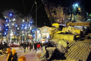 Syntagmaplein vs. Thisseio, achter de treinsporen